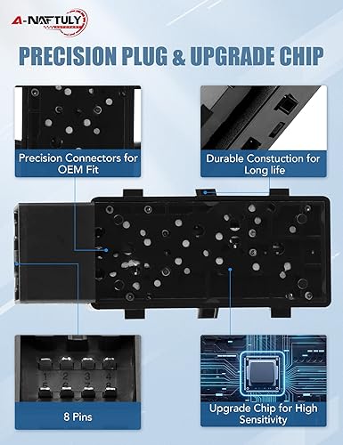 Miniatura 3 de Interruptor de asiento eléctrico de 6 vías de repuesto para Ford Mustang F150 F250 F350 Explorer Escape Lincoln y más, interruptor de ajuste