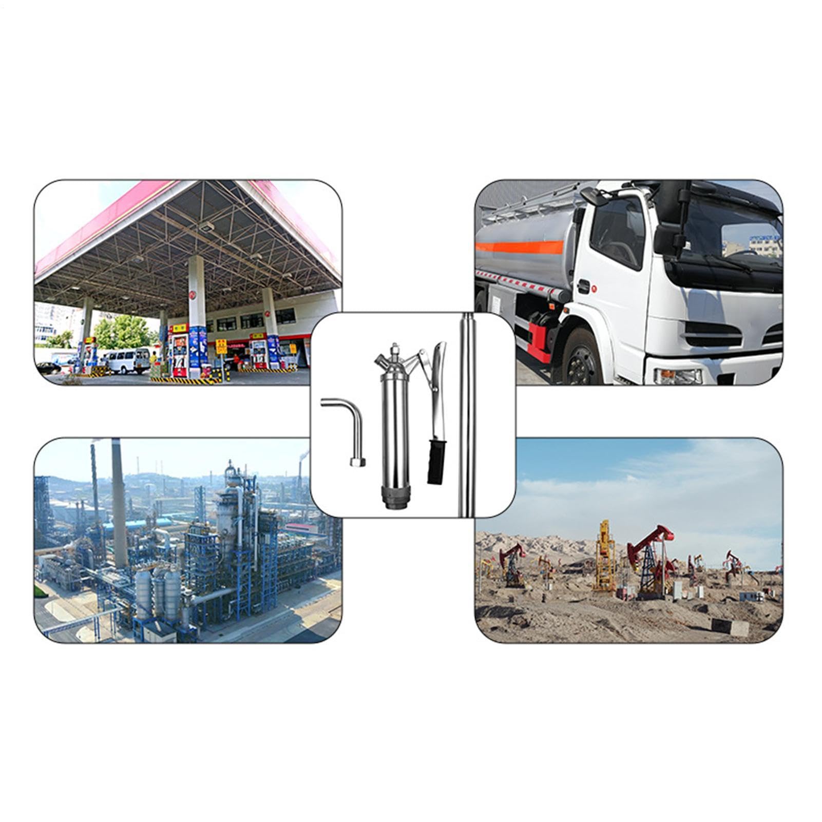Bomba de transferencia para aceite con tubo de succión telescópico | Bomba de tambor manual para vehículos de motor, ATV, autocaravana, autocaravana, camioneta, camioneta, turismo,