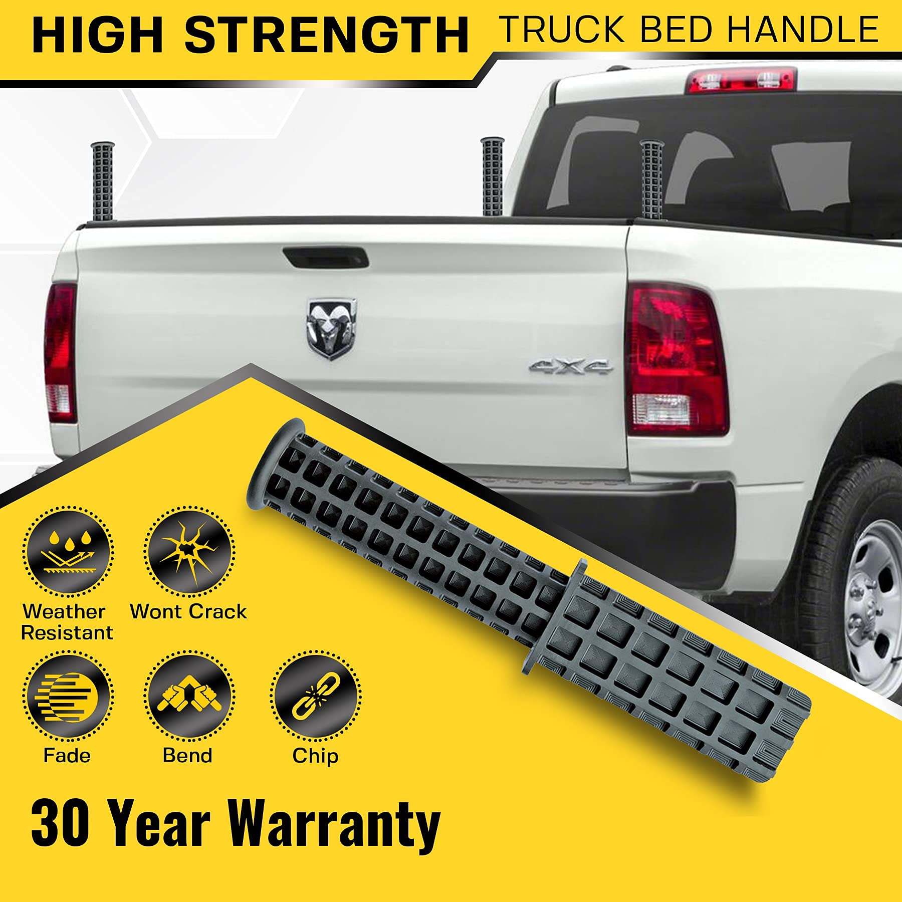 Heavy Duty Pickup Truck Bed Handle Fits Jeep Gladiator/Dodge Ram 1500