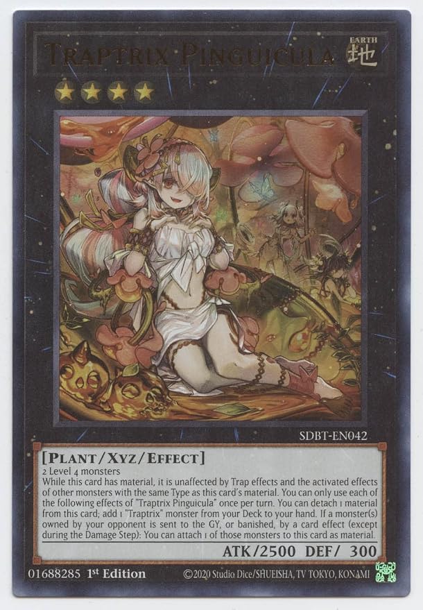 Carta Yu-Gi-Oh! Traptrix Pudica – SDBT-EN001 – Ultra Rara – 1ª Edición