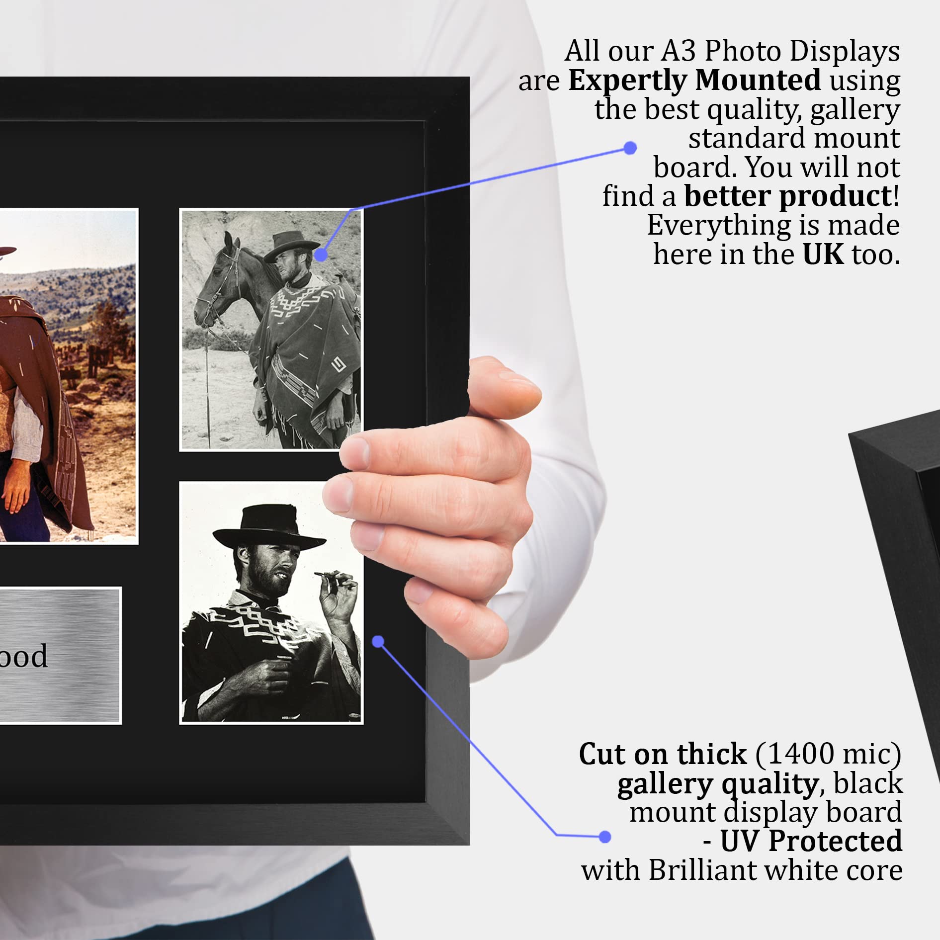 Amazon.co.jp: HWC Trading クリントイーストウッド 40.6 x 30.5 cm