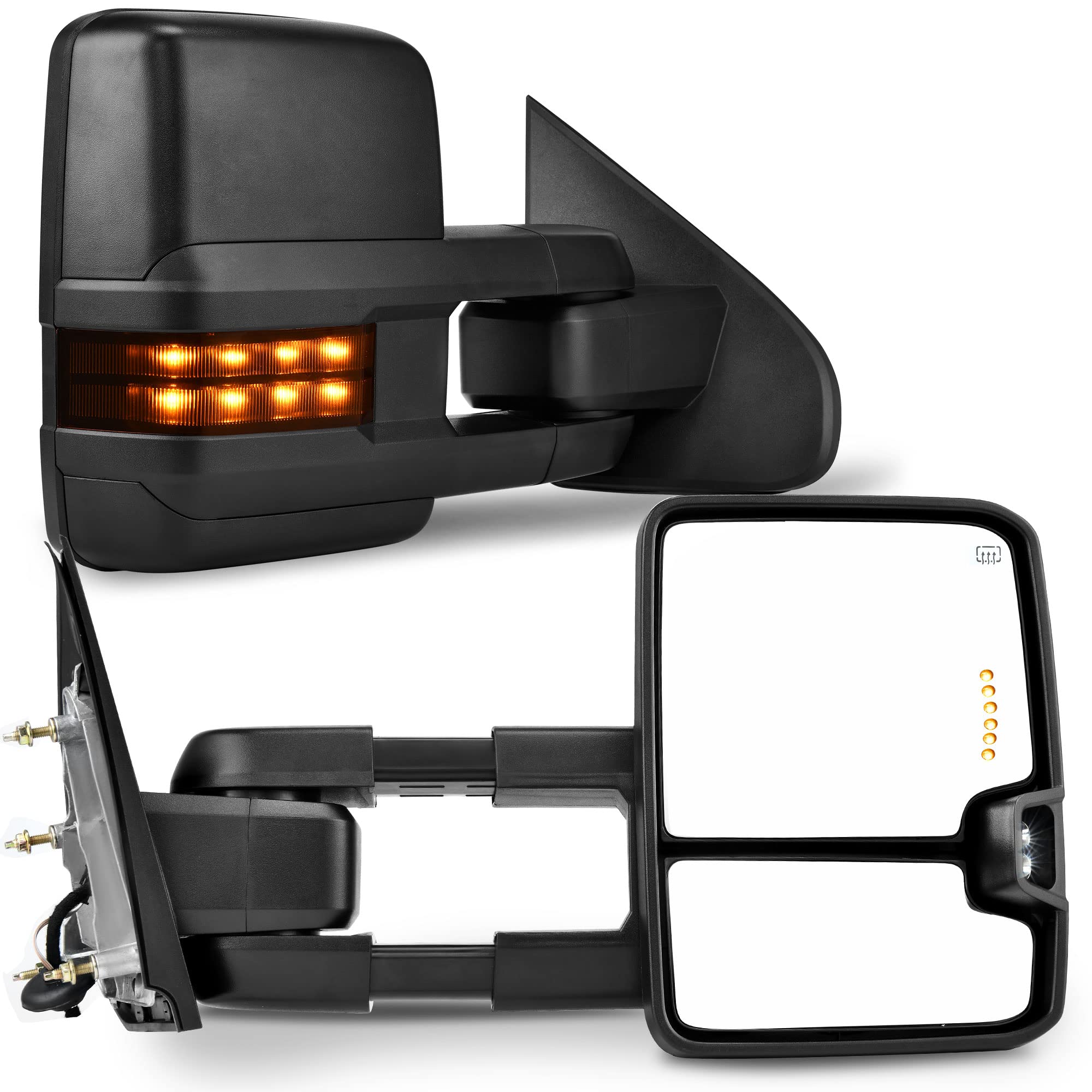 Photo 1 of DAMAGED ITEM SEE PHOTOS*****YITAMOTOR Power Folding Towing Mirrors Compatible with 2014-2018 Chevy Silverado GMC Sierra 