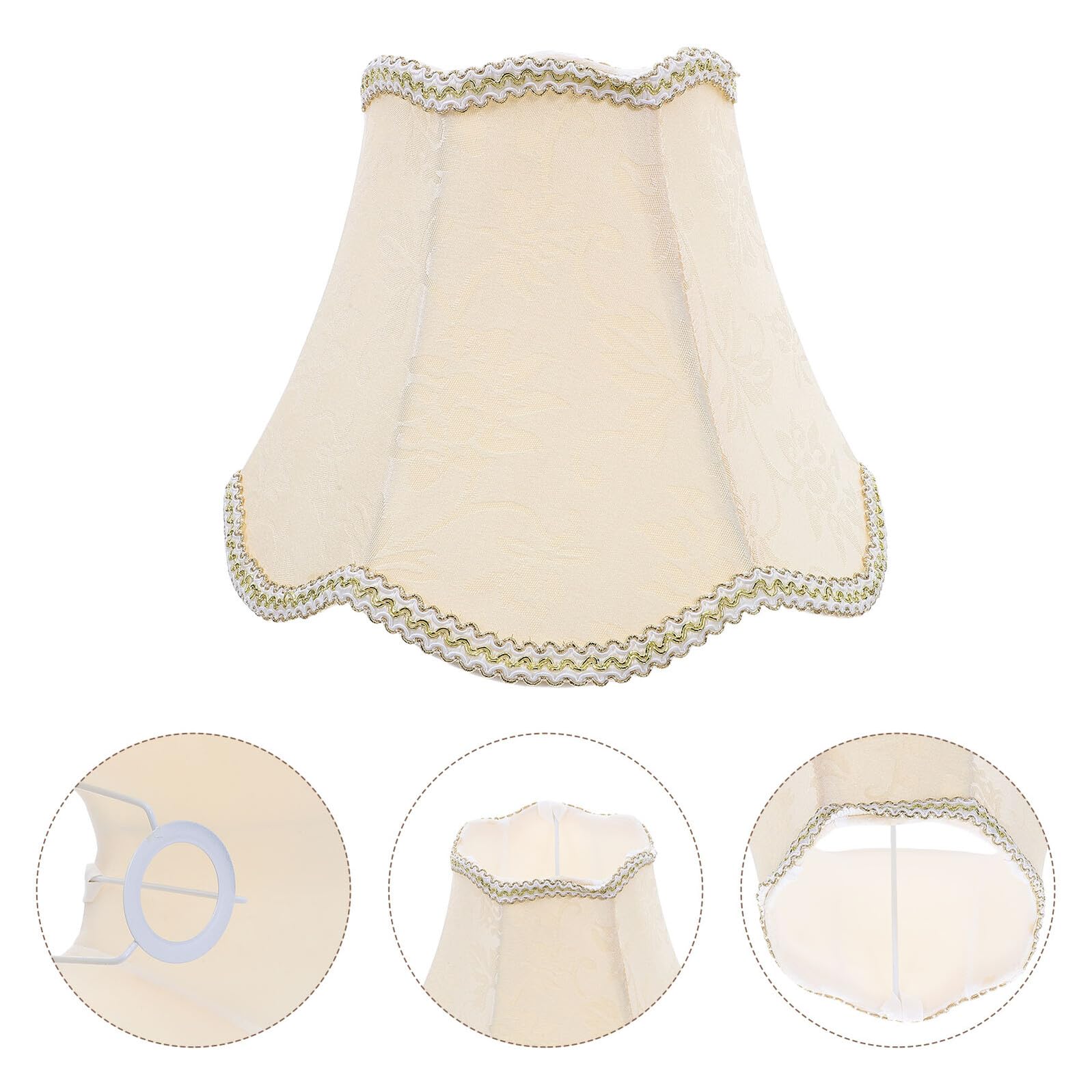 Homoyoyo Paralume Europeo a Campana Piccolo 25 CM per Lampada da Parete e da Tavolo E27 Paralume di Ricambio per Lampada Vintage per Soggiorno e Camera da Letto