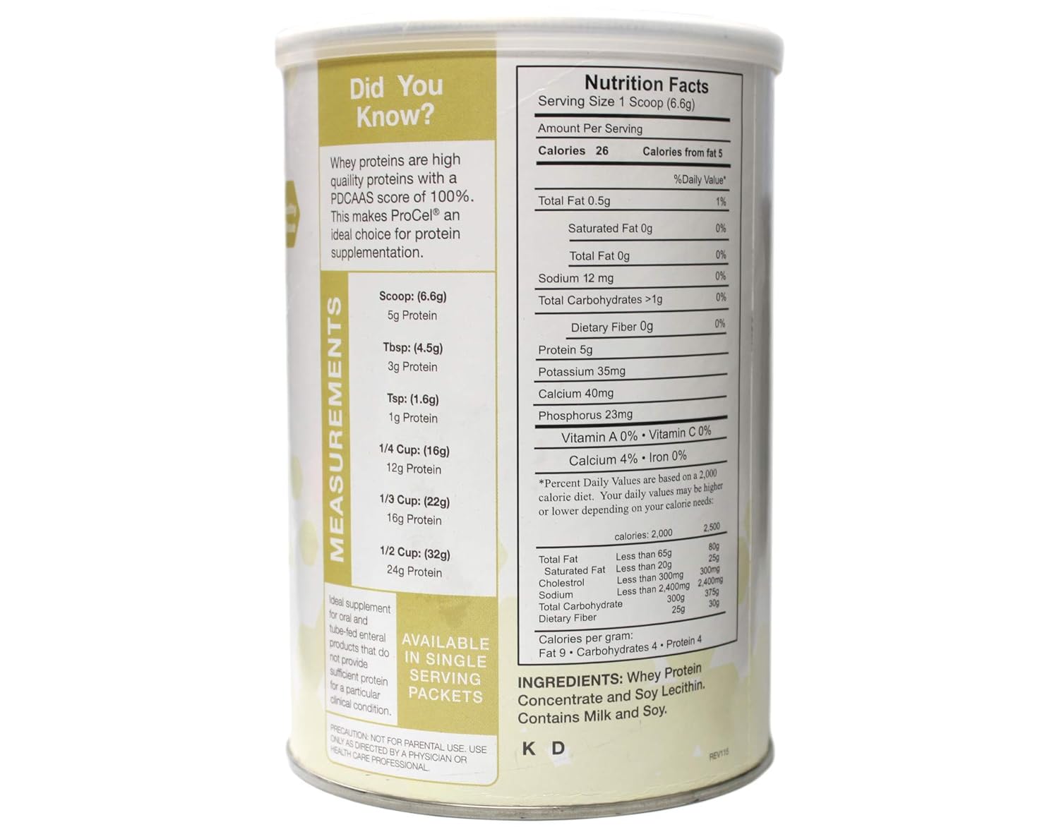 Procel Protein Powder, 10 Oz Can