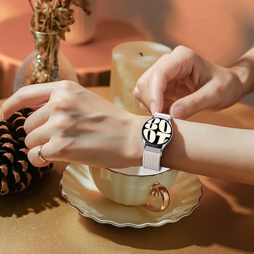 Miniatura 5 de Correas trenzadas de 0.77 pulgadas para Samsung Galaxy Watch 654 de 1.57 pulgadas, 1.73 pulgadas, Galaxy Watch 6 Classic de 1.77 y 1.65 pulgadas,