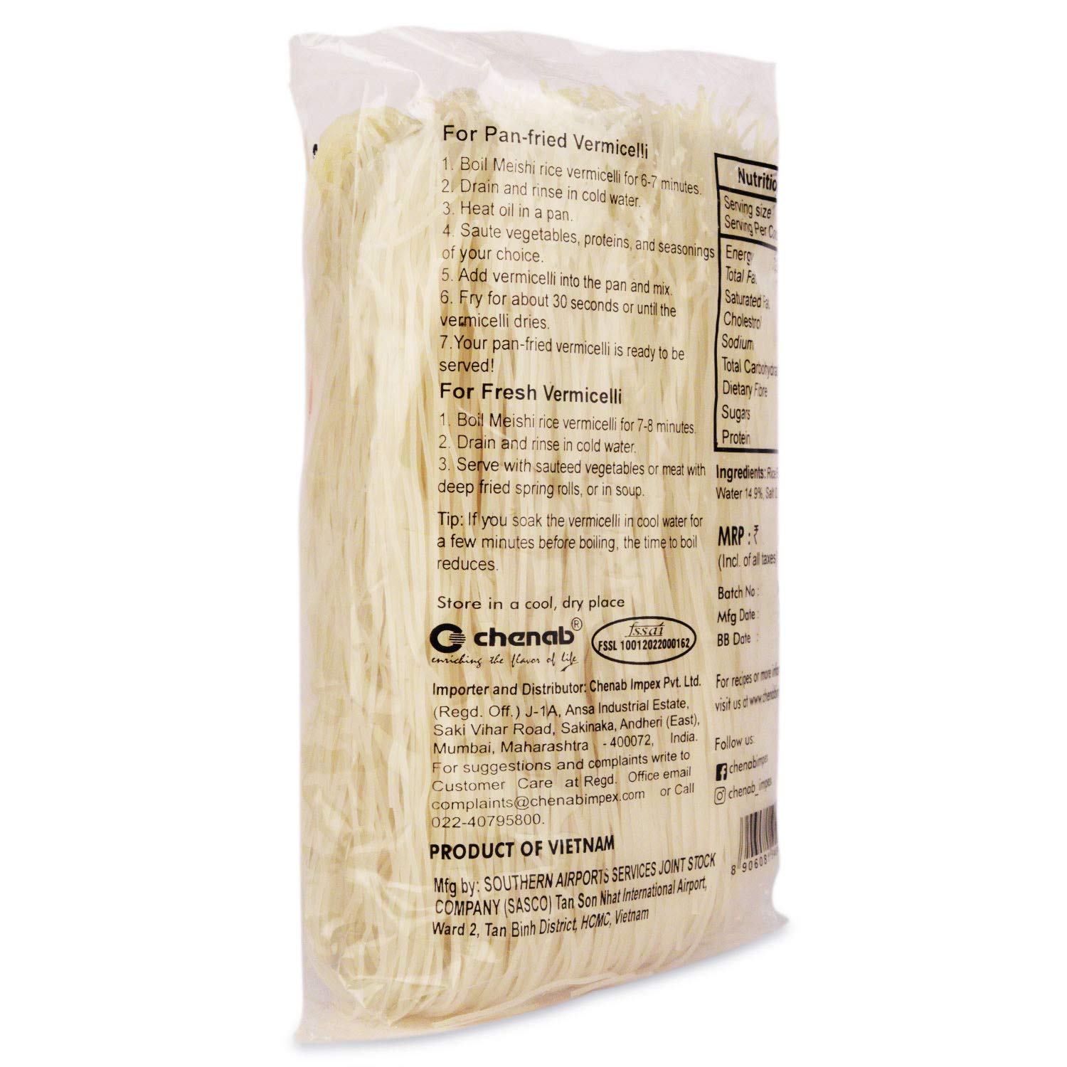 Meishi Gluten Free Rice Vermicelli, 400g