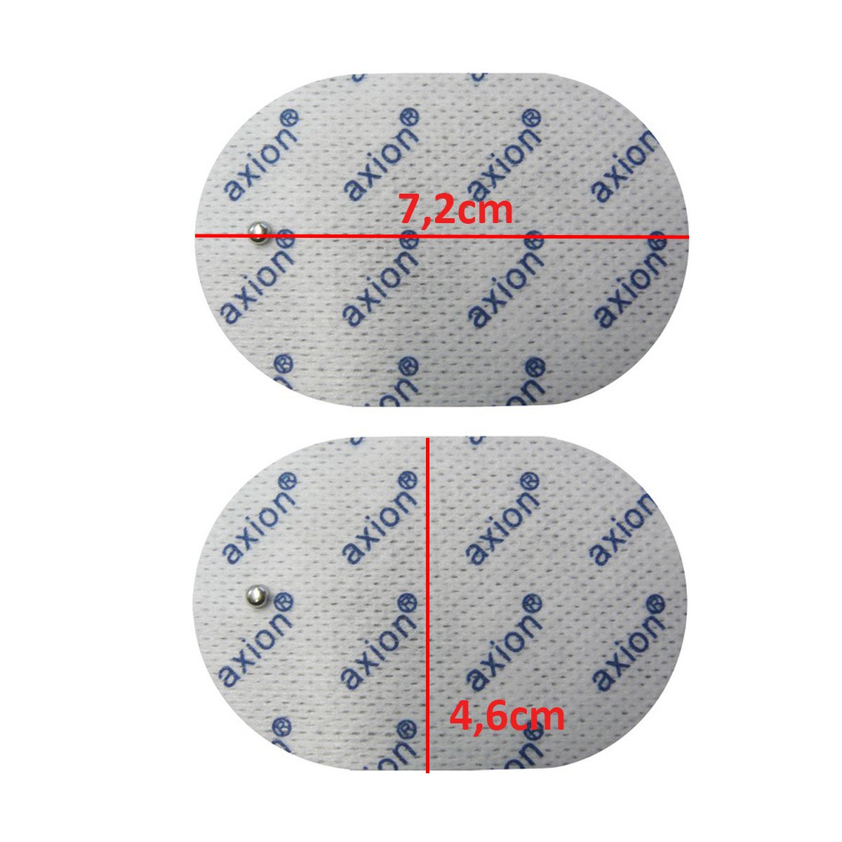 Image secondaire de Électrodes compatibles avec les appareils d'électrostimulation Panasonic - 8 électrodes ovales 7 x 5 cm - (TENS-EMS)