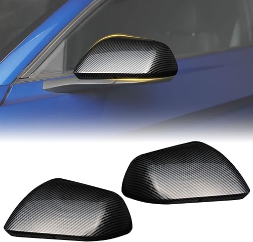 Kit de decoración de cubierta de espejo retrovisor lateral compatible con Ford Mustang 2015 2016 2017 2018 2019 2020 2021 2022, accesorios Mustang