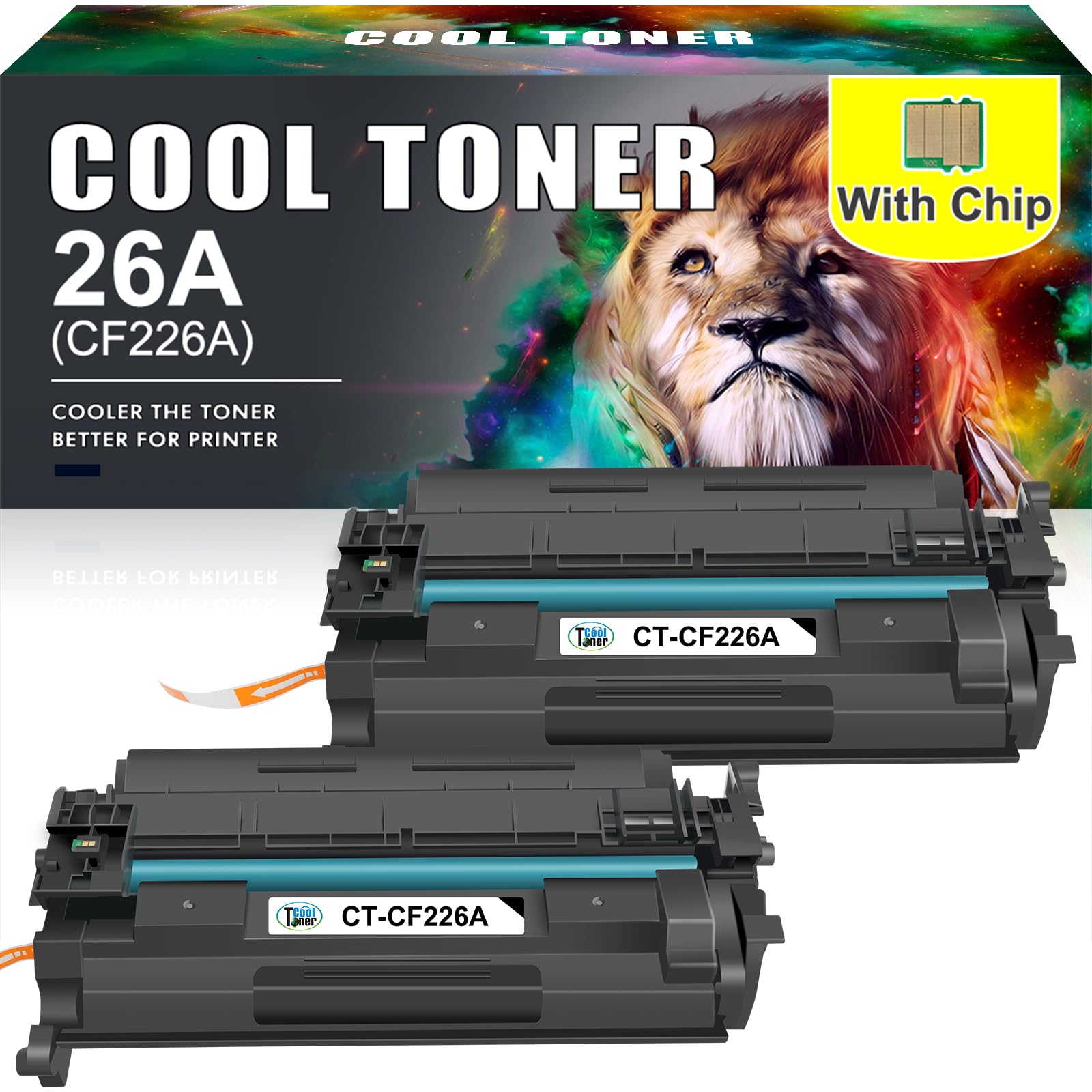 26A CF226A Toner Cartridge Compatible for HP 26X CF226X LaserJet Pro M402dn | M402n MFP M426fdn M402d M402dw M426dw M426fdw M402 M426 Black, 2-Pack-image-6