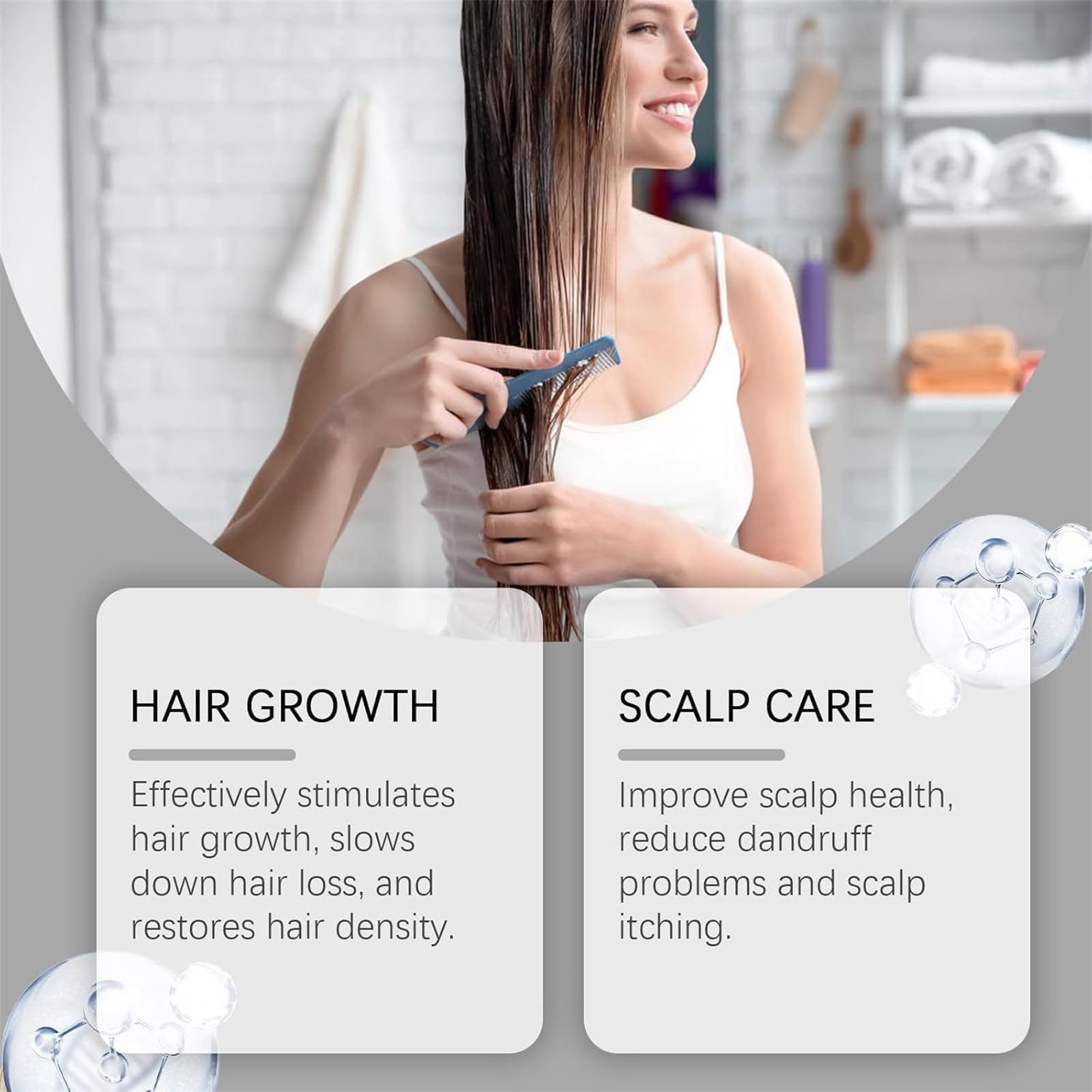 Trattamento dei capelli PP405, olio per la crescita dei capelli SCU-405, siero perdita anti-capelli, olio nutriente del cuoio capelluto, riparazione dei danni, prevenzione delle perdite (3pcs)