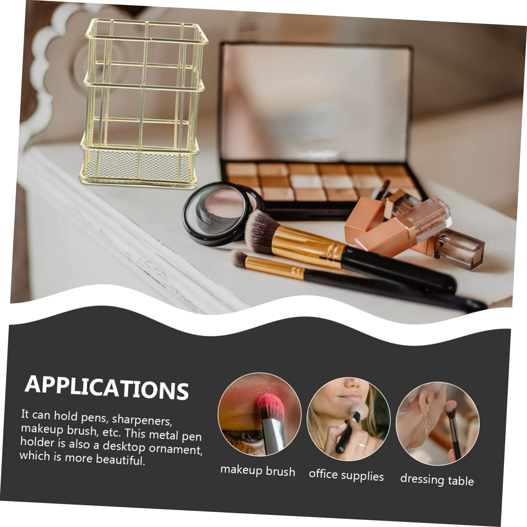 SHINEOFI 4piezas Portalápices De Multifuncional Para Escritorio Organizador De Maquillaje y Útiles Escolares Soporte Para Bolígrafos y Pinceles Decoración De y