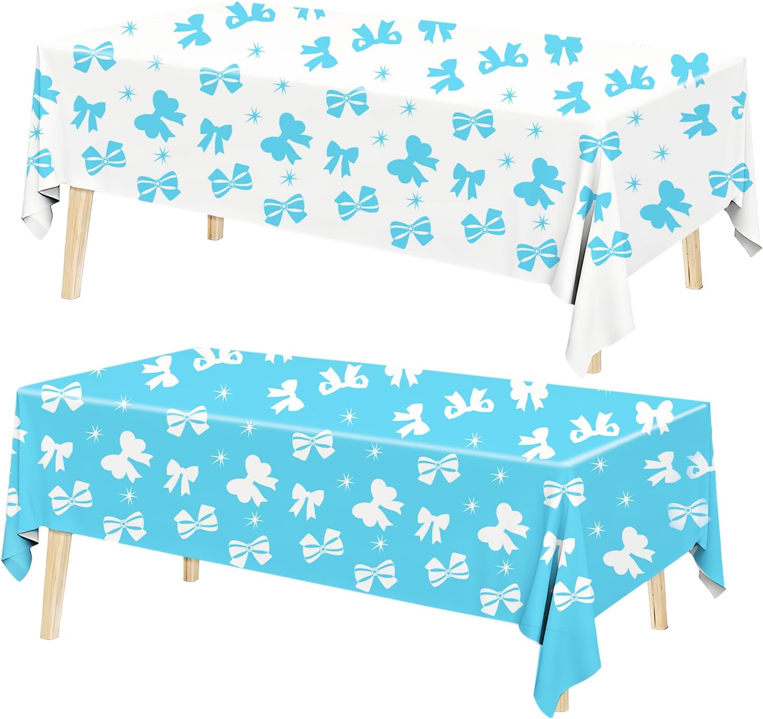 3 Pack Patriotic Tablecloths Set, 4th of July Decorations, American Flag Tablecloths 108 x 54 Inch, Fourth of July Decorations Table Cloths for Memorial Day, Labor Day, Veterans Day
