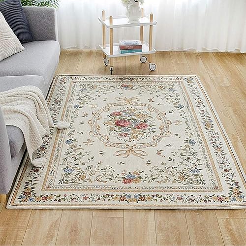 Miniatura 3 de Ukeler - Alfombra rústica con diseño floral para sala, dormitorio, comedor, Tradicional, Euro Romance
