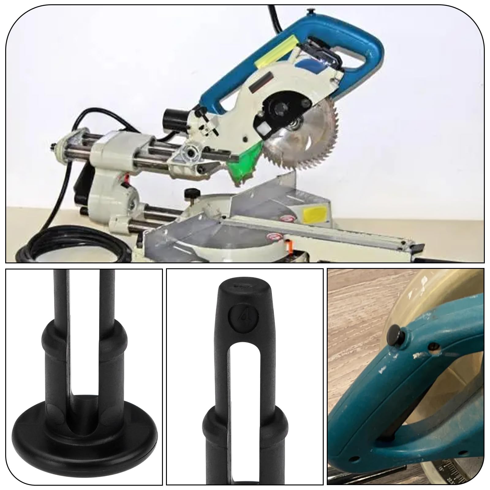 LT Easiyl 5pcs Mitre Saw Switch Locking Button Replacement Part 411478-6 Compatible with Makita LS1013 LS1013L LS1040 LS1040F LS1214 LS1214F LS1214L LS800D - Image 4