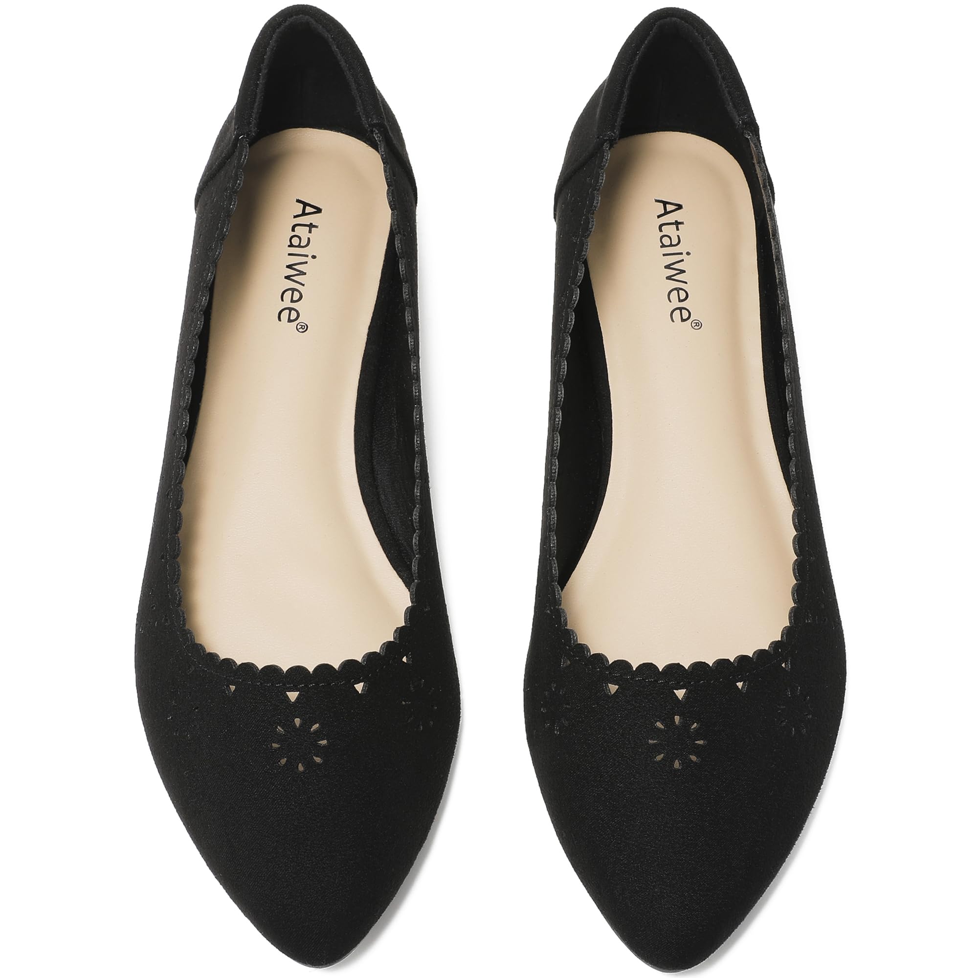 pointed flat shoes wide fit