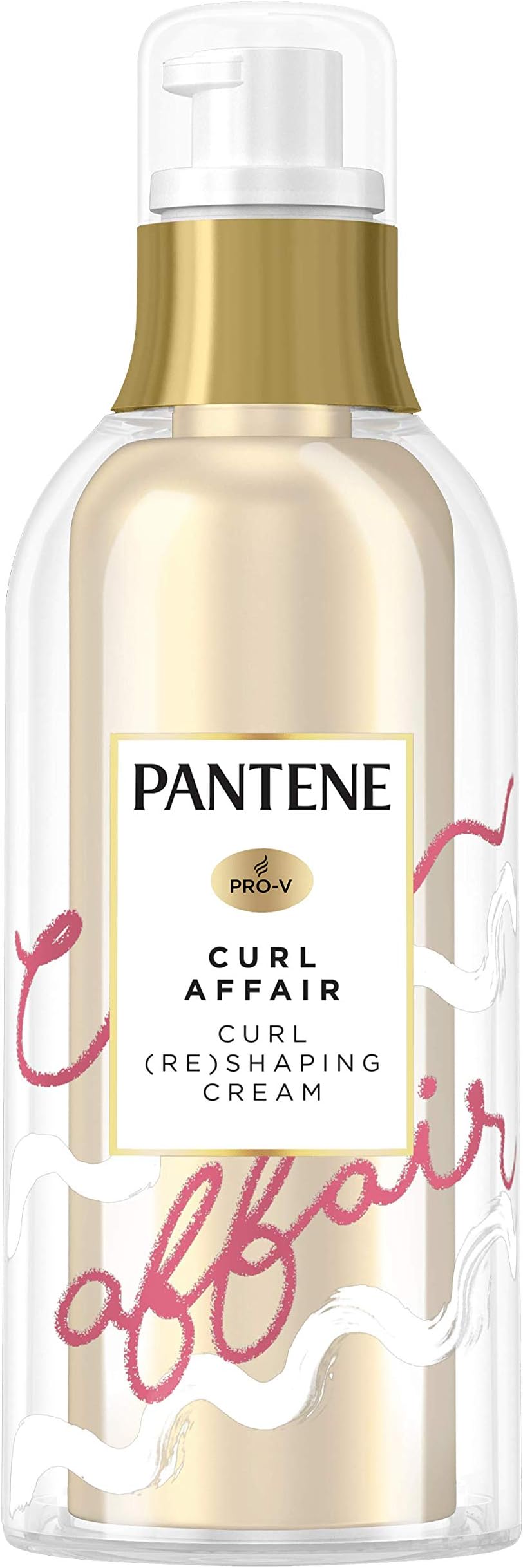 Pantene Waterless Curl Affair Curl (Re) Shaping Hair Cream, Curl Cream with Argan Oil for soft curls with definition, Curly Hair Products, Leave-In Hair Treatment, 110ml