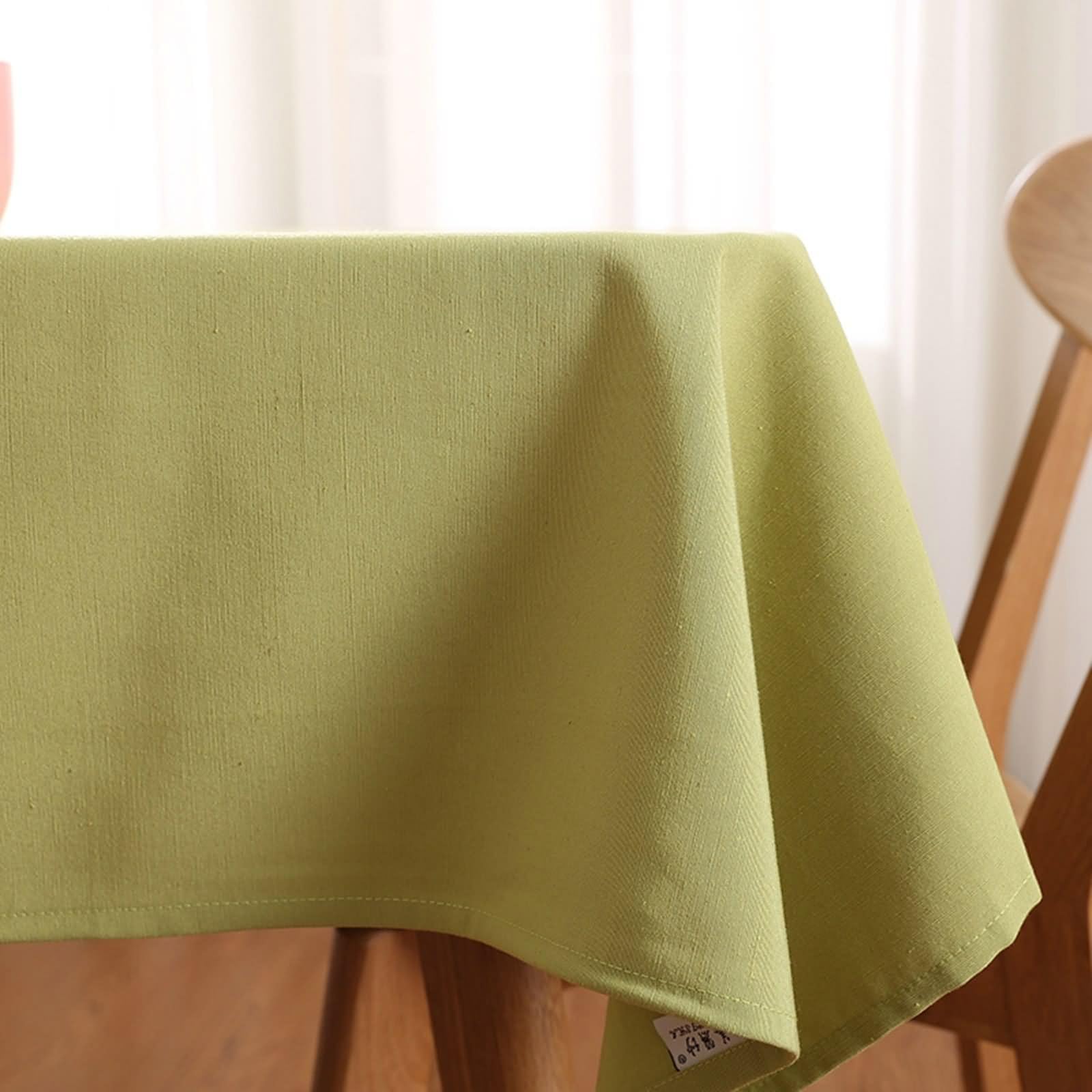 Ensemble de tablières de camping en polyester solide pour mariage, maison, dîner en plein air, décoration durable et élégante Vert gazon 249 x 140 cm