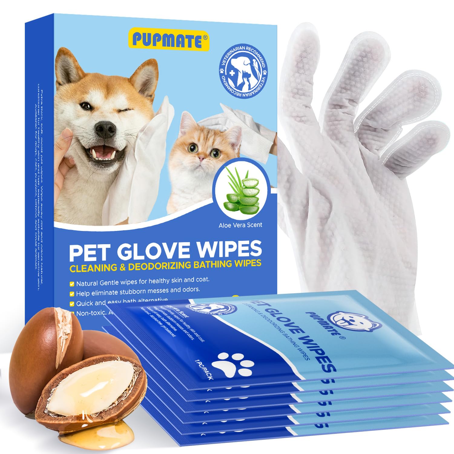 PUPMATE Cleaning Glove Wipes
