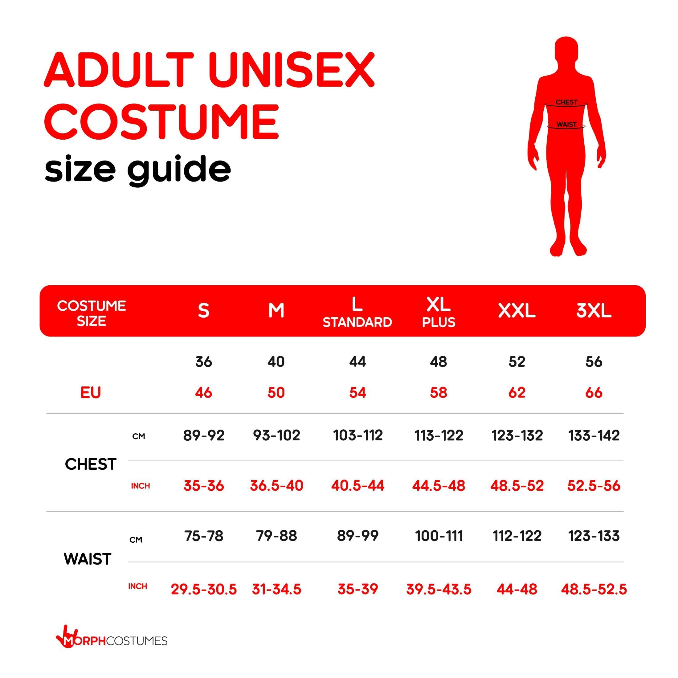 Morph Costume Renna Adulto, Tuta Halloween Uomo | Tuta con Cappuccio, Corna & Naso Rosso, Copriscarpe a Zoccolo, Perfetto per Halloween, Ideale per Travestirsi