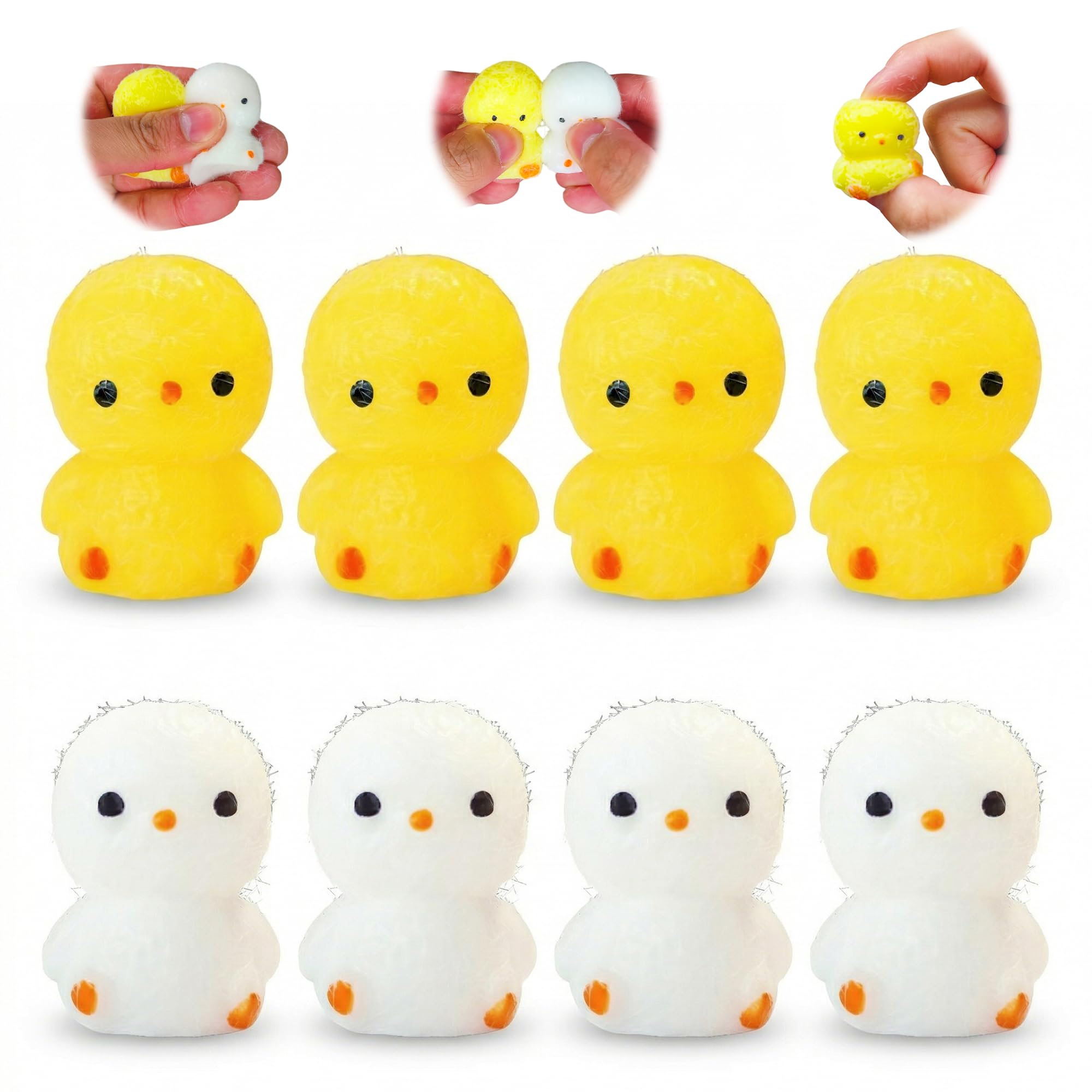 backpack mini squishy ducks built in Small Doh Filled Yellow Laying Down Goose Ducky - Squeezy Duck Shaped 1 * cute backpack THE DUCKS ARE BACK