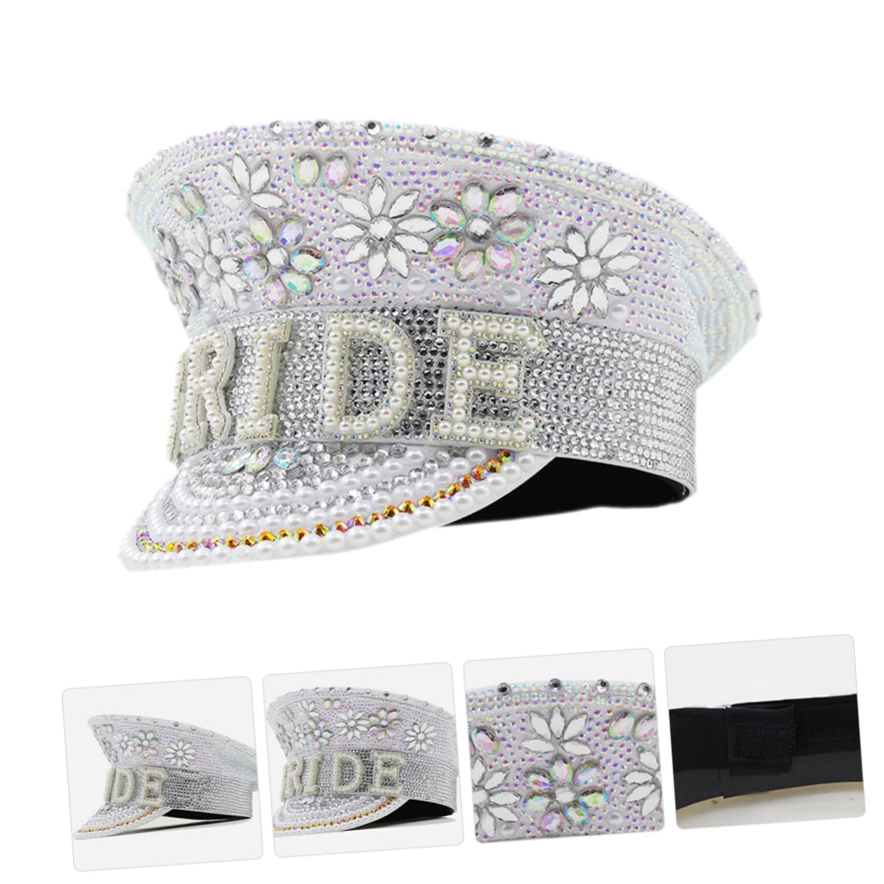 Cabilock Sombrero De Para Novia Despedida De Soltera Bodas Accesorios De Fotografía Sombrero De Playa Regalos De Novia