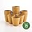 Restaurantware 8 Ounce Double Wall Disposable Coffee Cups, 25 Insulated Kraft Paper Tumblers Ripple Wall Design, Lids Available and Sold Separately, for Hot Drinks like Tea, Hot Chocolate