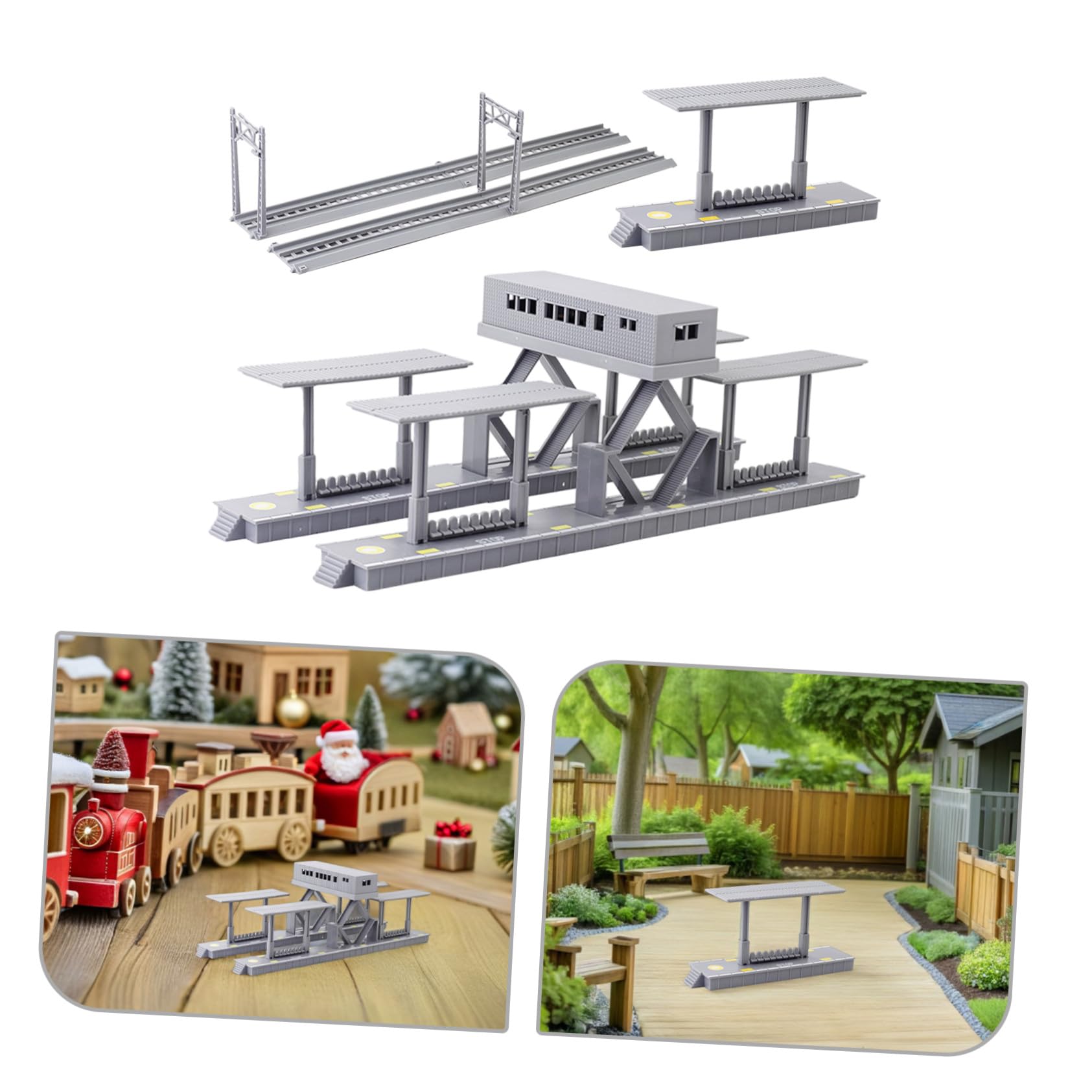Juego de Modelos de Tren para Maqueta Ferroviaria de Bricolaje