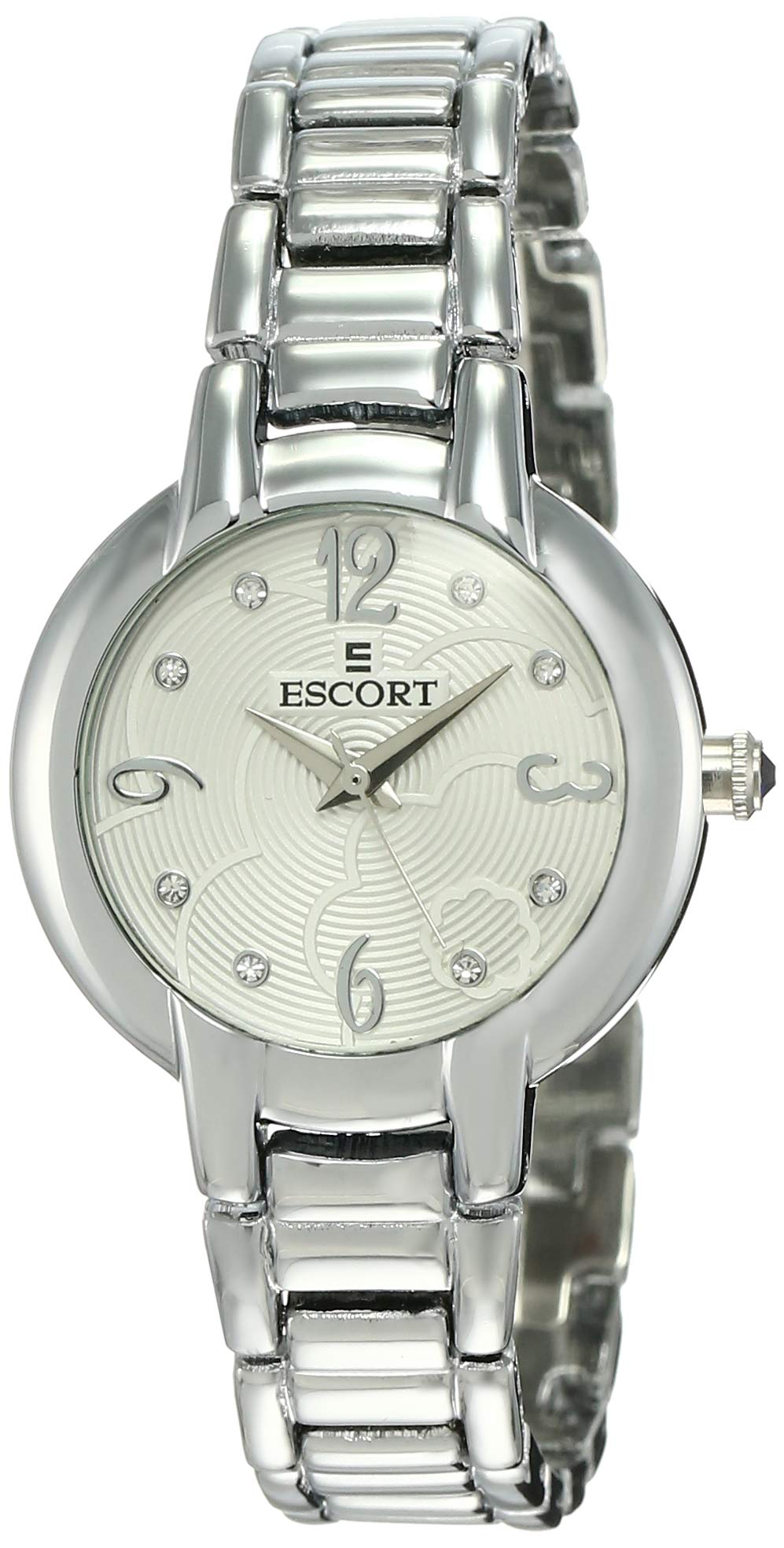 Escort Analog Silver Dial Women's Watch-E 1700-5000 SM.1