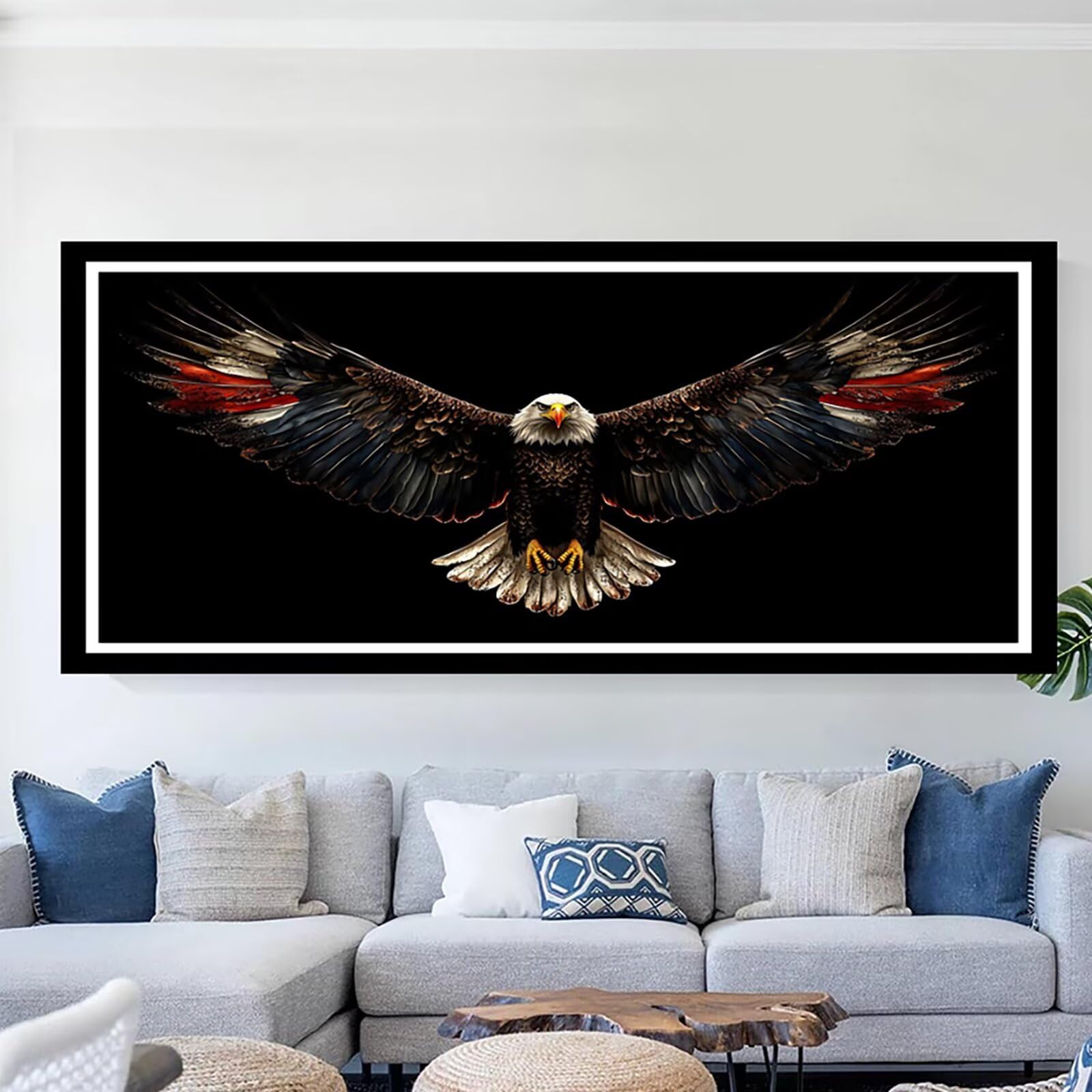 Diamentowa sztuka zwierzę diamentowe zestawy do malowania dla dorosłych orzeł 1 duży 100 x 200 cm sztuka i rzemiosło dla dzieci początkujących DIY 5D pełne wiercenie kryształ klejnot sztuka haft
