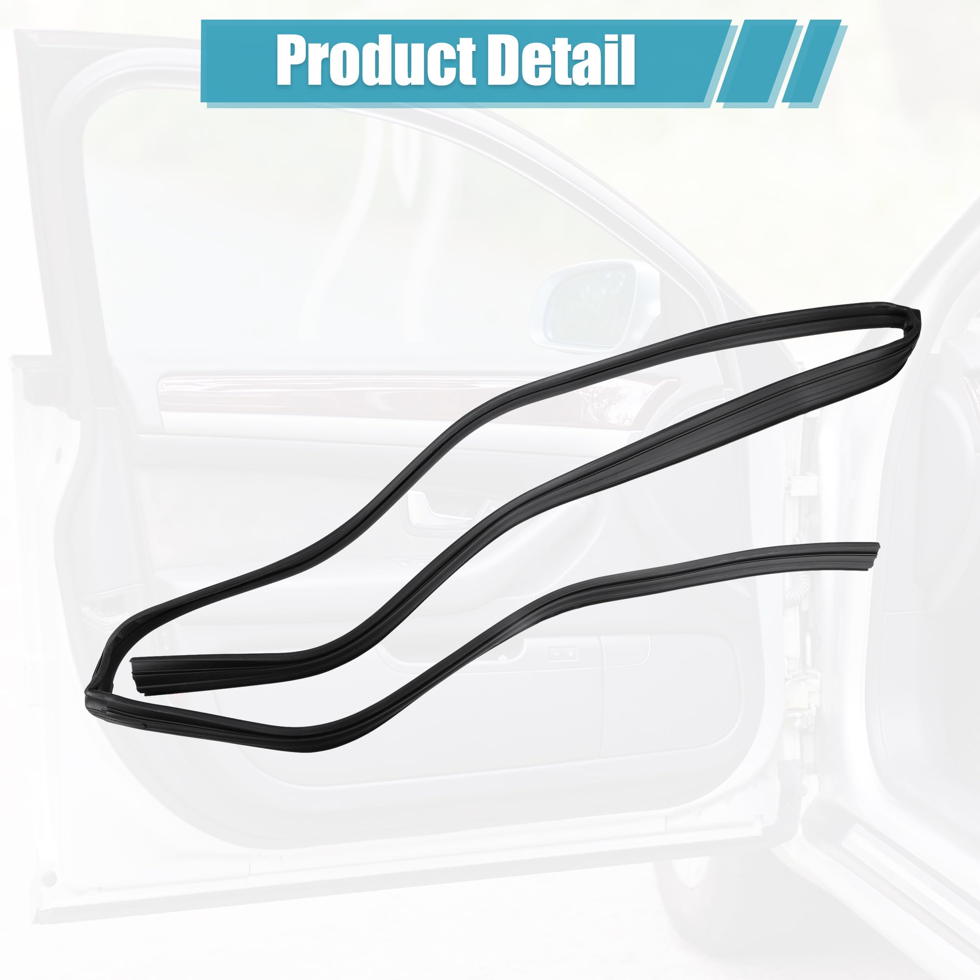 Amazon.com: X AUTOHAUX 1 Pcs Front Left Door Glass Run Channel 