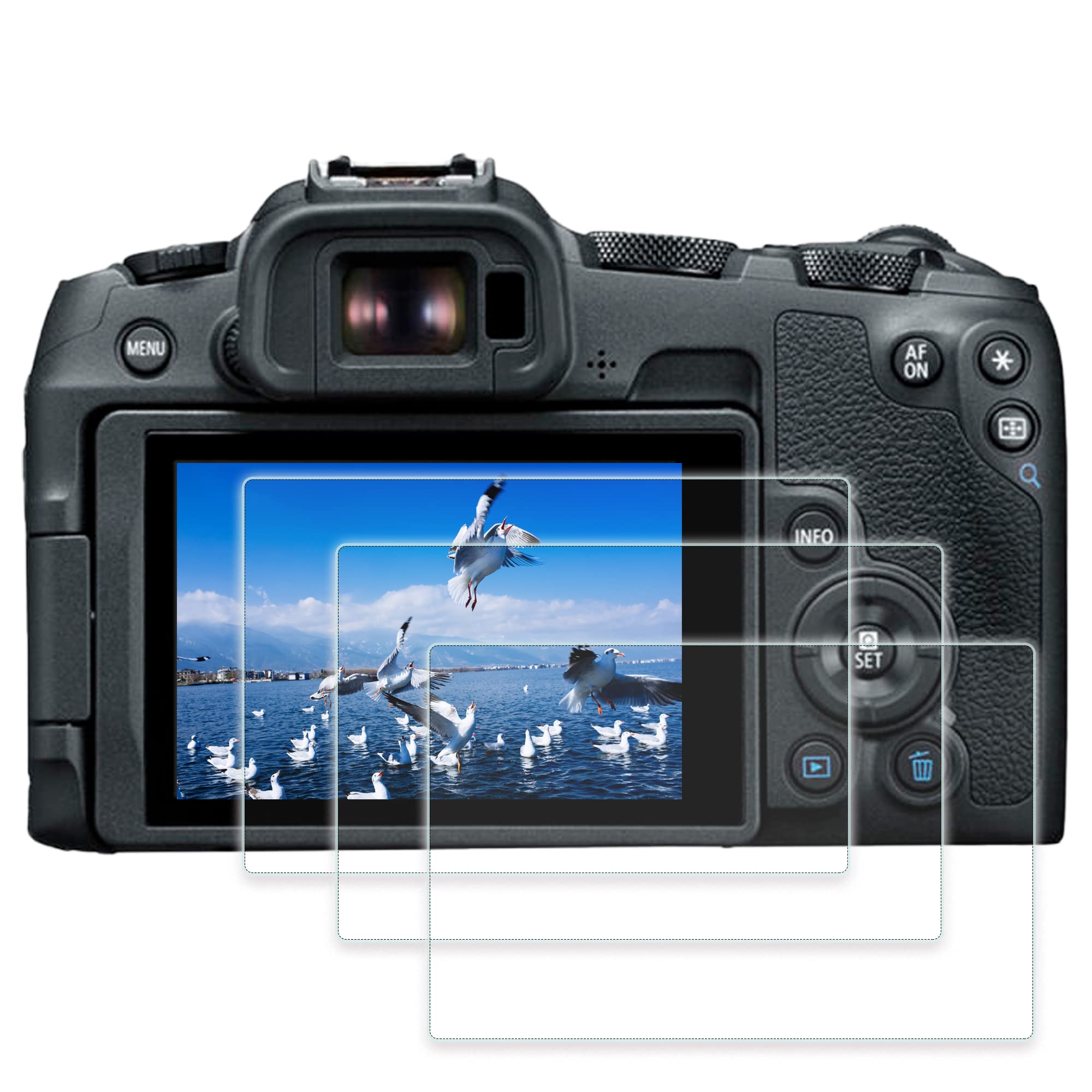 ZLMCScreen Protector for Canon EOS R8 / EOS R50 Digital Camera,R8 Tempered Glass Flim 0.3mm 9H Hardness Anti-Scrach(3 Pack)