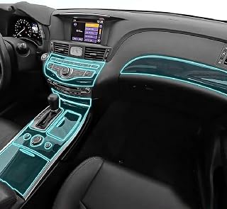 NBHB Filme interior do carro Painel de instrumentos Shift console central Anti-risco transparente TPU PPF Filme, para INFINITI Q70 2013-2023