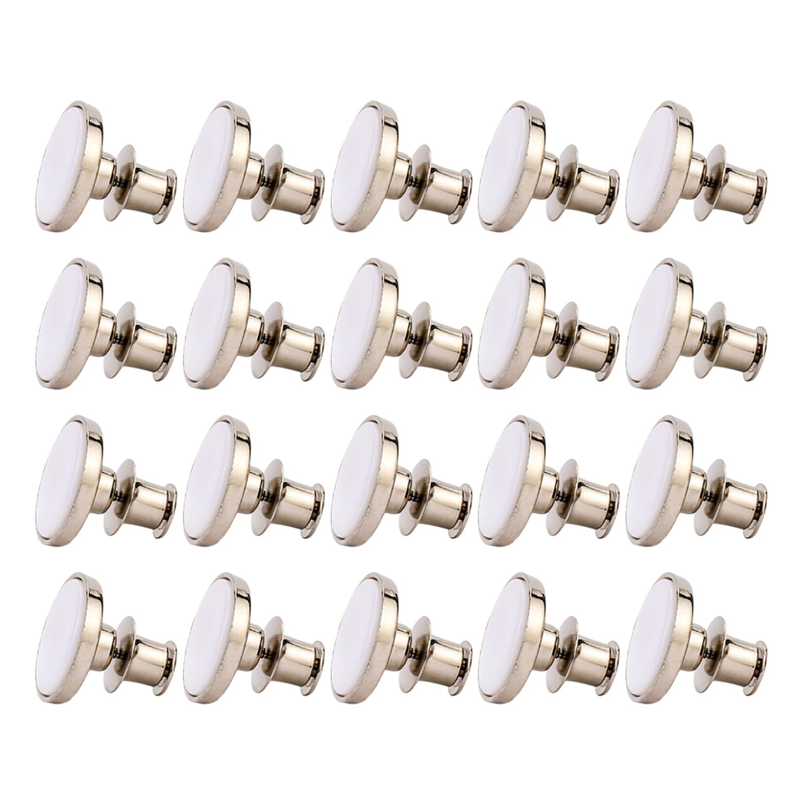 Tsophreniq 20Pcs Round Waist Extenders Button Extenders Button Buckles Set for Jeans Pants to Make Tighter Jean Tightener