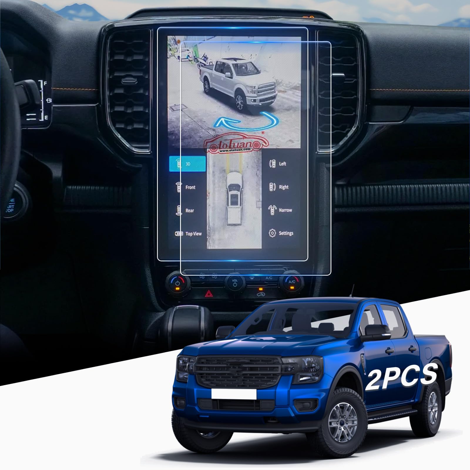 WEIPIN 2 películas protectoras Nano de 12,3" para Nissan Qashqai J12/X-Trail T33 e-POWER 2023 2024 2025 2026, película protectora Nano para Nissan Connect con antihuellas — view 40
