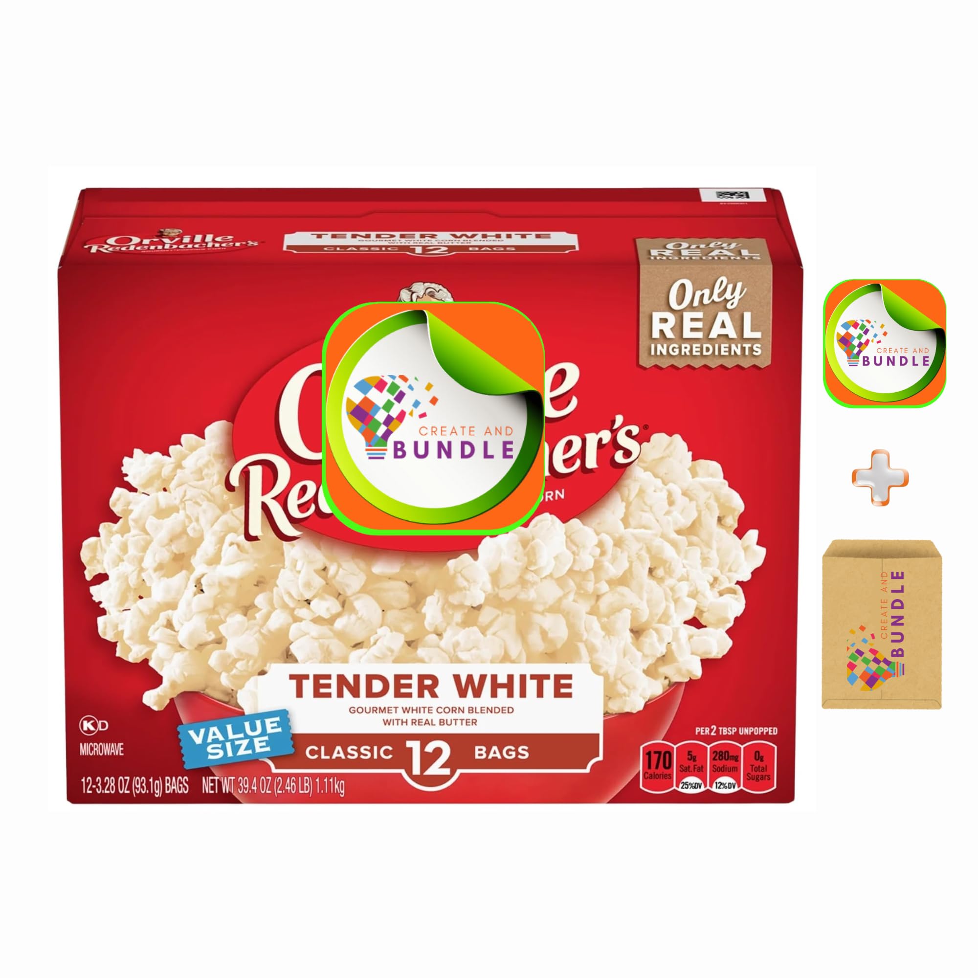 Amazon.com: Microwave Popcprn Tender White Gourmet Popping Corn