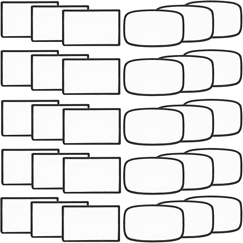 30 parches de sublimación, parches en blanco para planchar para sombreros de bricolaje, gorras, mochilas, uniformes, manualidades, forma redondeada