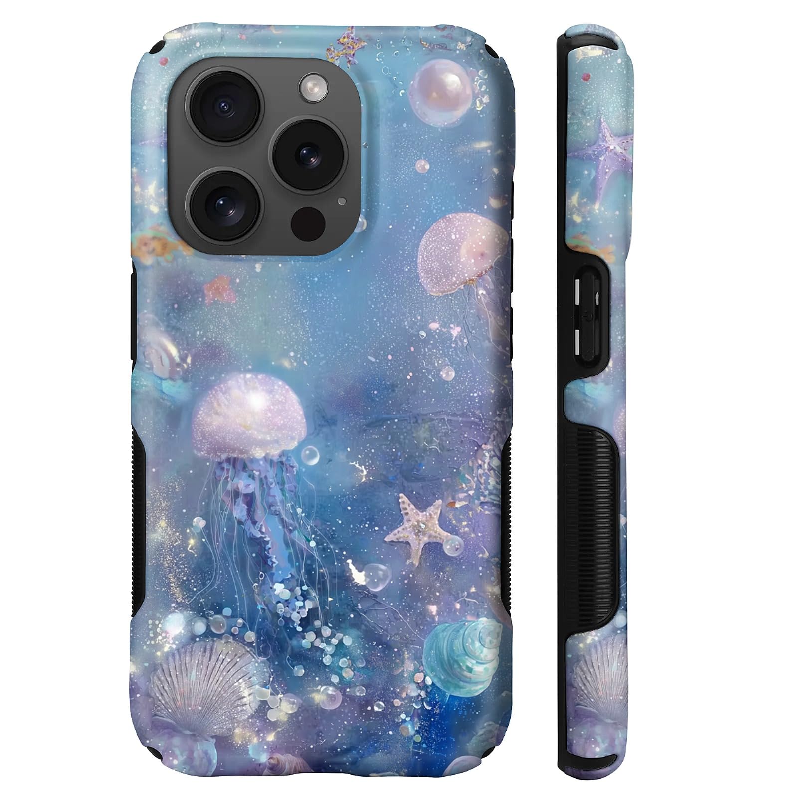 Coque iPhone 15 Pro Max protégeant des chutes avec silicone compatible MagSafe océan - 8
