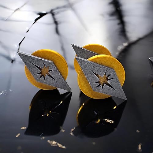 Miniatura 5 de Space Age - Juego de imanes circulares de diamantes en explosión de estrellas para nevera moderna de mediados de siglo, decoración de cocina retro