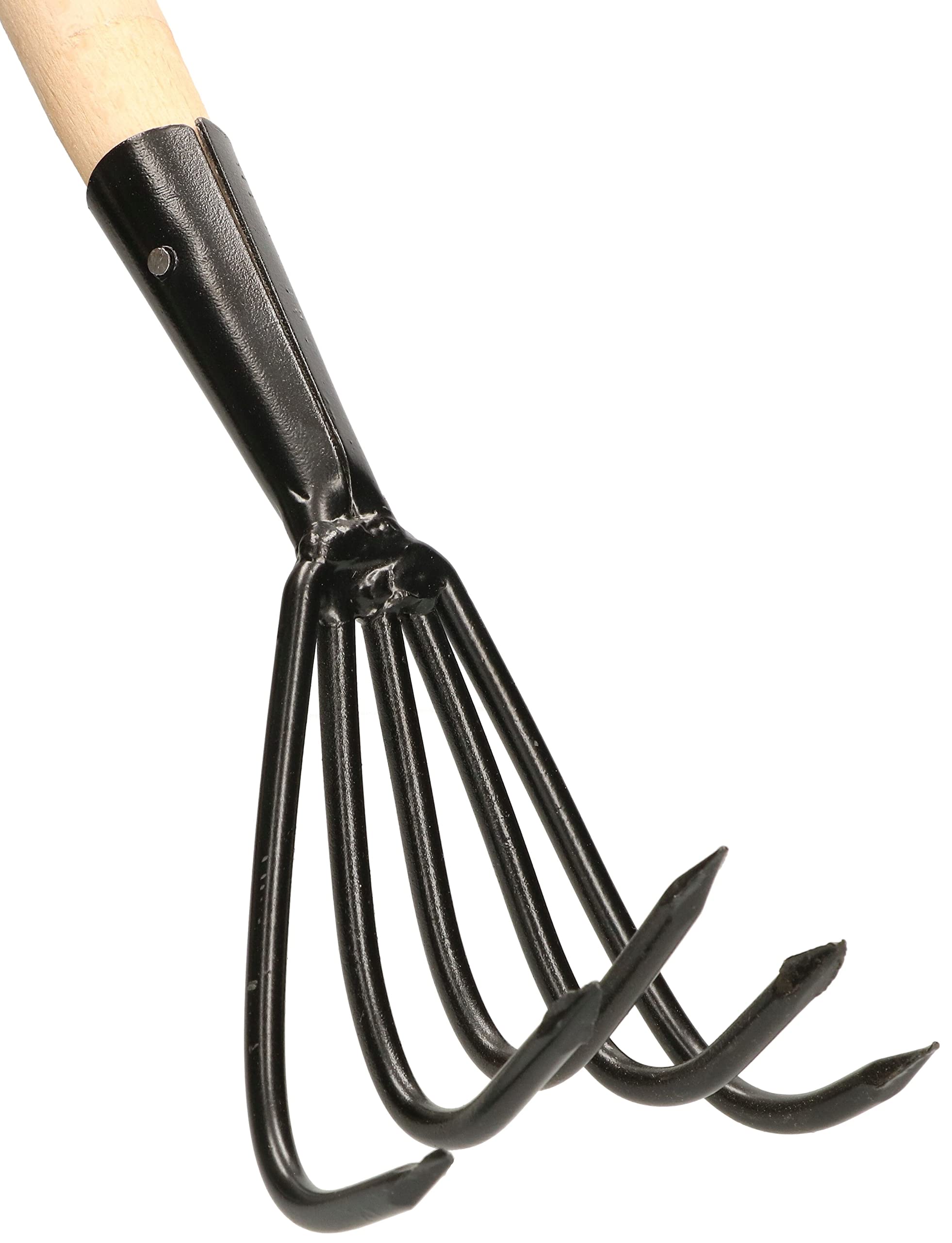 KOTARBAU® Cultivateur à Main avec 5 Dents Griffe de Jardin en Acier avec Manche en Bois 600 mm Accessoire de Jardinage Outil de Jardinage Accessoires de Plantation