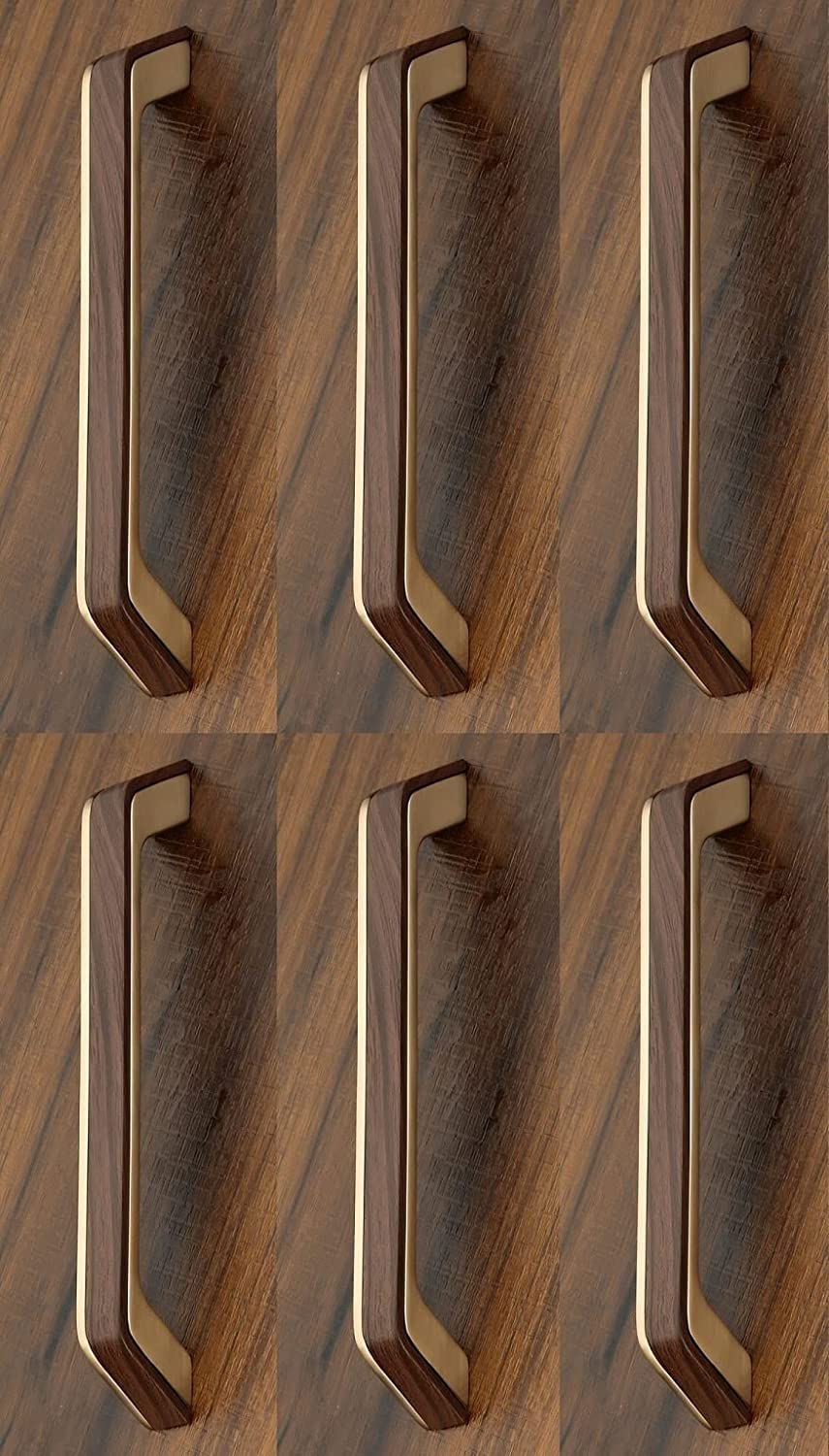 WSK Premium Rose Gold Wooden Finish Wardrobe Door Cabinet Handles Designs Size 96 MM Pack of 6 Pcs Handle CH402S96-006 (B0B5QMBL9Y) Amazon Price History, Amazon Price Tracker
