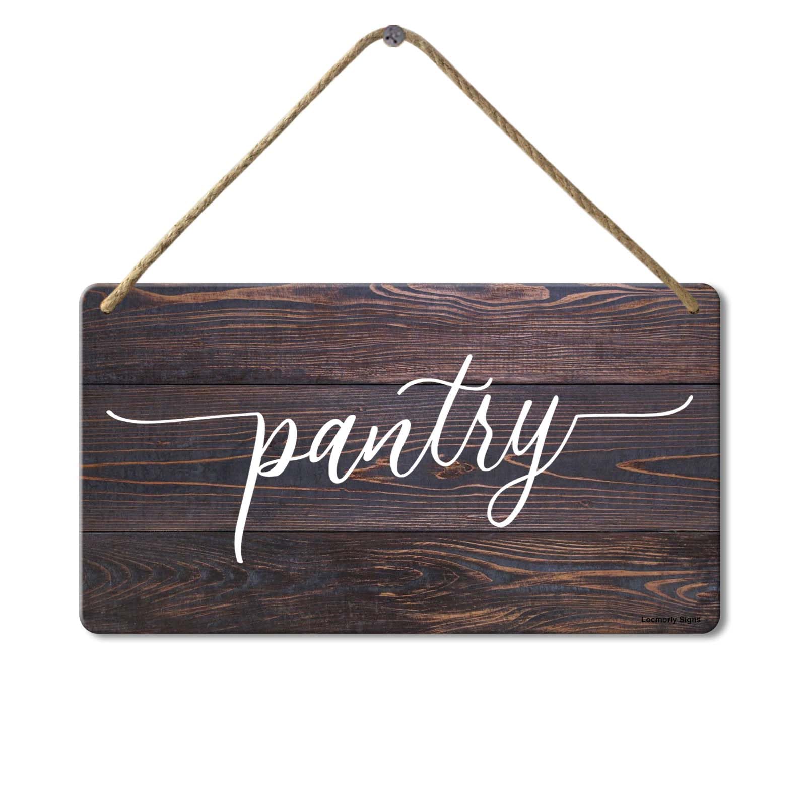 Pantry Signs For Kitchen Wooden Home Kitchen Sign, 8x12 Inch, Rustic Pantry Sign Decor, Farmhouse Kitchen Signs for Wall