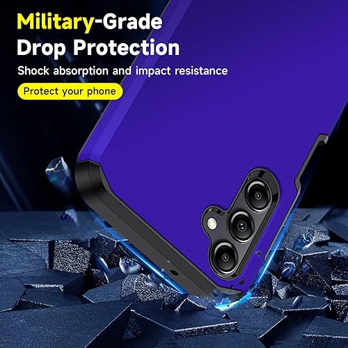 Miniatura 5 de Funda 3 en 1 para Galaxy A14 5G con protector de pantalla de vidrio templado + protector de lente de cámara, funda Samsung Galaxy A14 5G, funda