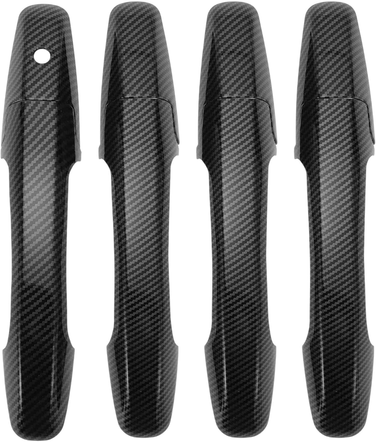 Car Door Handle Cover Trim for Honda Civic 2006-2011 |Side Door Handle Cover| Durable| 1 Set Carbon Fiber Black