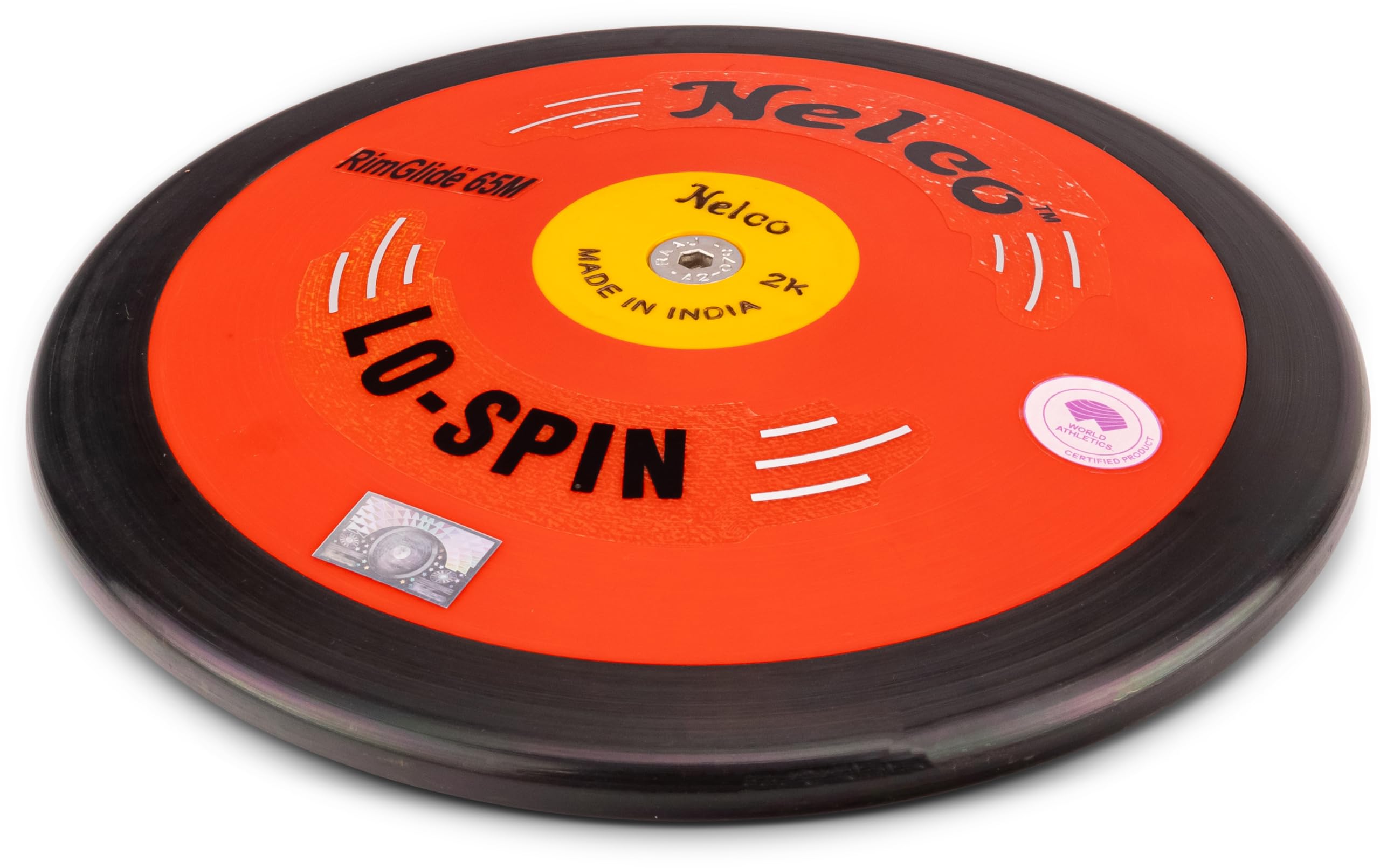 HAEST Nelco Disque de compétition Lo Spin - 0,75 kg - 1,00 kg - 1,50 kg - 1,75 kg - 2,00 kg - IAAF