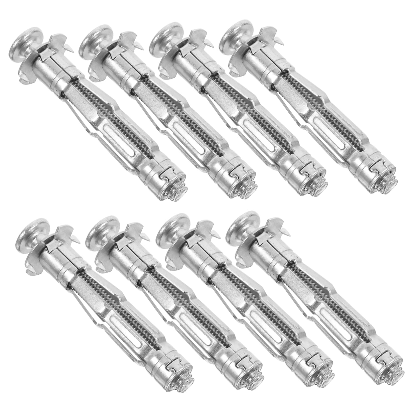 NAMOARLY 30pcs Heavy Duty Zinc Plated Steel Drywall Bolt Set for Wall Anchors Self Drilling Drywall Anchors Bolts