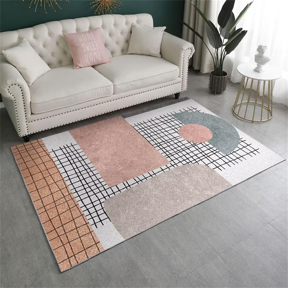 Tapis de chambre ado doux pour réchauffer un sol froid 140x200 cm rose