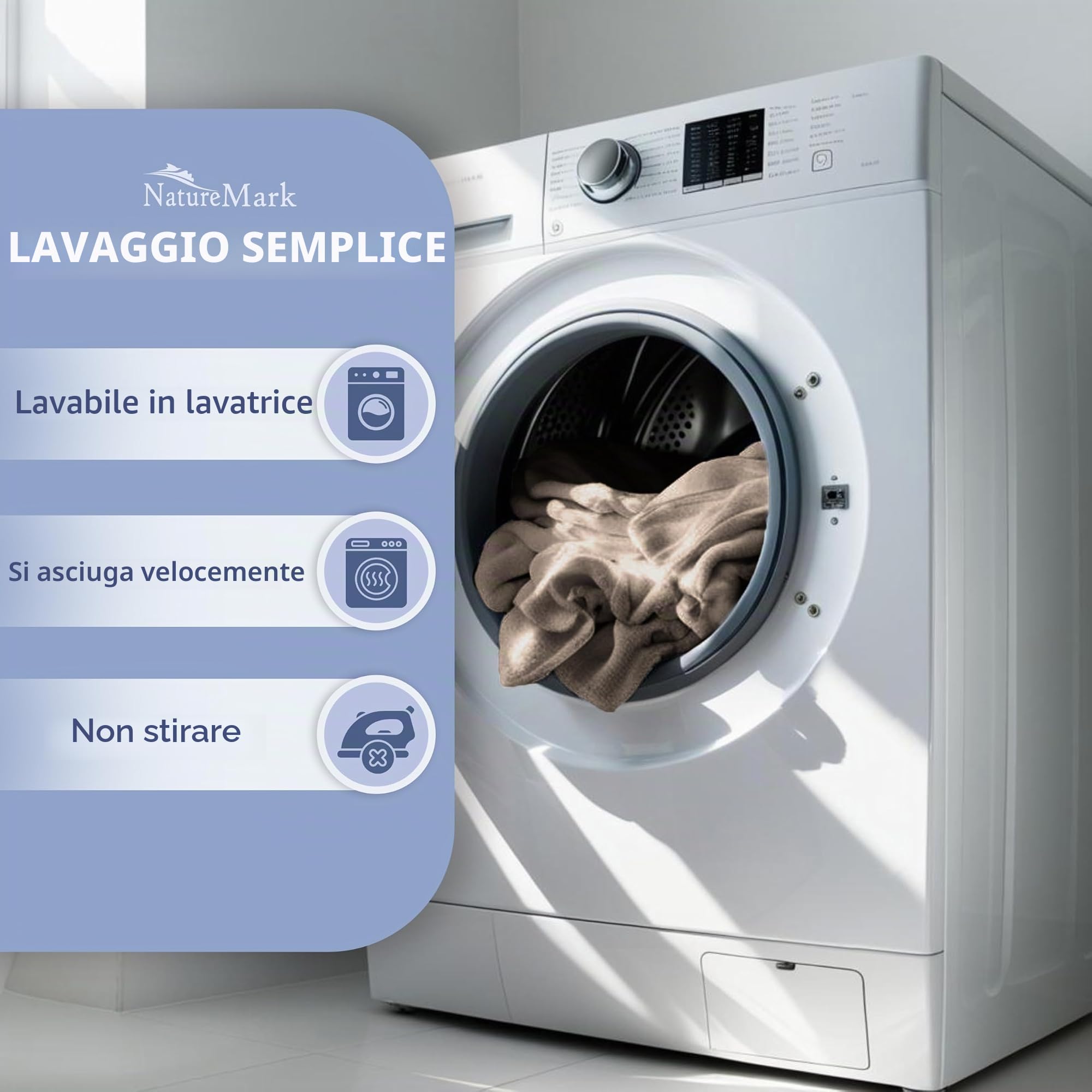 NatureMark Lenzuolo con angoli in spugna – Morbido e traspirante, delicato sulla pelle, pratico e facile da lavare, durevole e resistente, 80% cotone & 20% poliestere,180x200-200x200cm, Sabbia/Beige