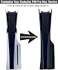 Cubierta para PS5 Pro Edición Disco, Placas Antirrayas y Antipolvo, Accesorios de Repuesto Compatibles con Consola PS5 Pro con Unidad de Disco, Negro, Versión Pro 2024 5
