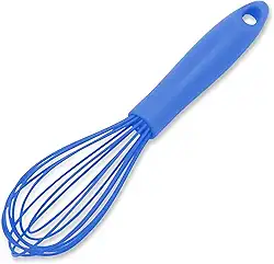 Chef Craft Batedor de arame de silicone premium, 27,32 cm, azul