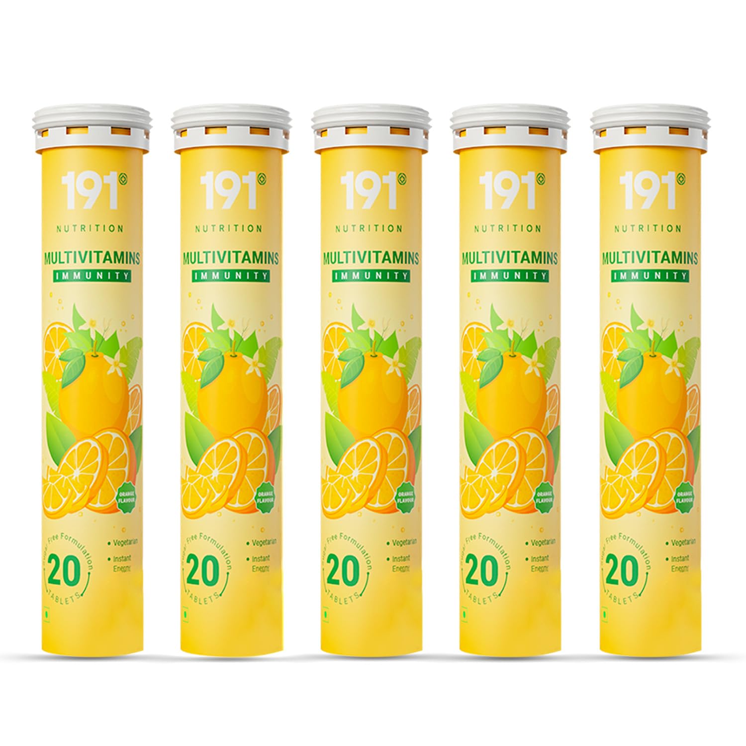 191 Nutrition (Pack of 5) Multivitamins for Men and Women with Vitamin A & 25 more Vitamins & minerals to Enhance Energy, Stamina & Immunity - 100 Multivitamins Tablets (Orange Flavor) (B0D2RLGZP3) Amazon Price History, Amazon Price Tracker